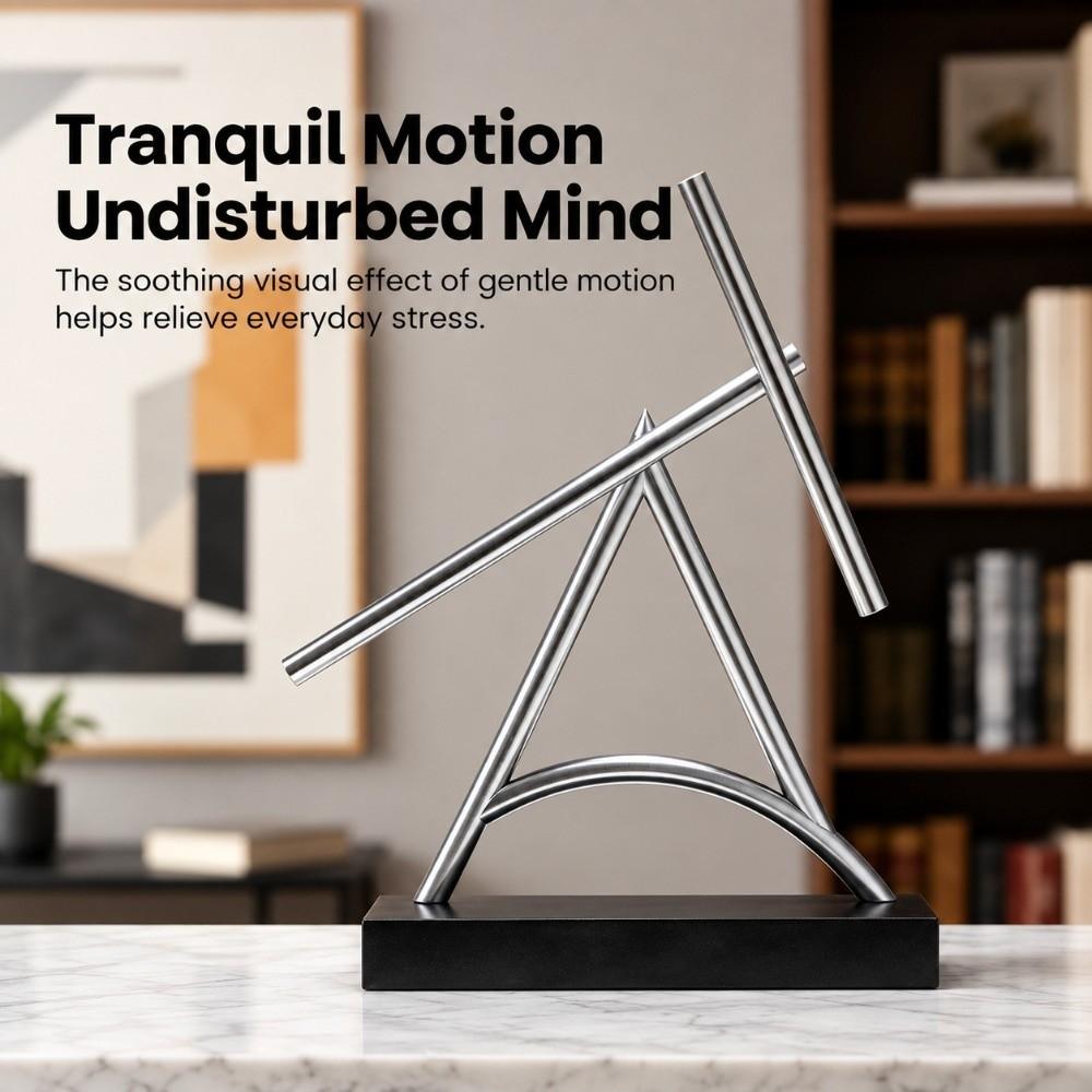 Rotierende Struktur Chaos Pendel Metall Balance Skulptur Perpetual Motion Ornament Büro Dekoration