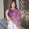 Women S Ethnic Jacquard Paisley Travel Scarf Thick Long Air Conditioning Shawl