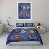 Halloween-Themed Cat Patterns Bedding Duvet Cover Set Duvet Cover Pillowcases  (1*Duvet Cover 2*Pillowcases, without duvet insert)
