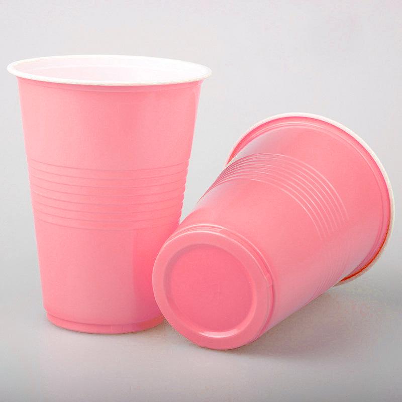 

Rectangular Disposable Double-Layer Plastic Cups, 16oz, Two-Tone Table Tennis/Beer Game Set 20 packs of 50 = 1000 pieces