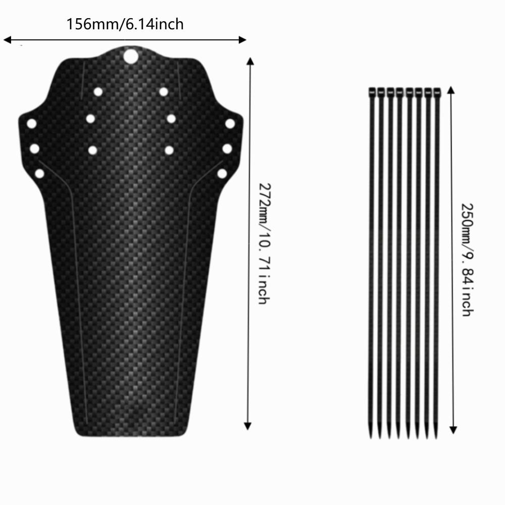 Black Bicycle Mudguard Set Lightweight Bike Mudguards Bicycle Mudguards  Bicycle Maintenance