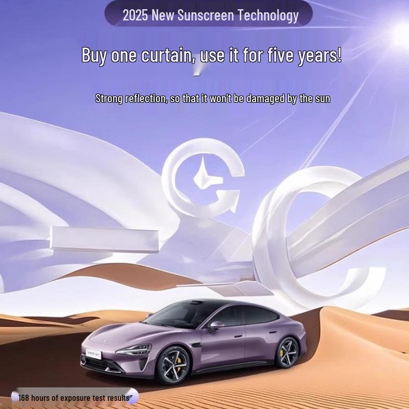 Xiaomi YU7/SU7 Panoramic Sunroof Sunshade: Ice Crystal Car Roof Sun Protection and Insulation
