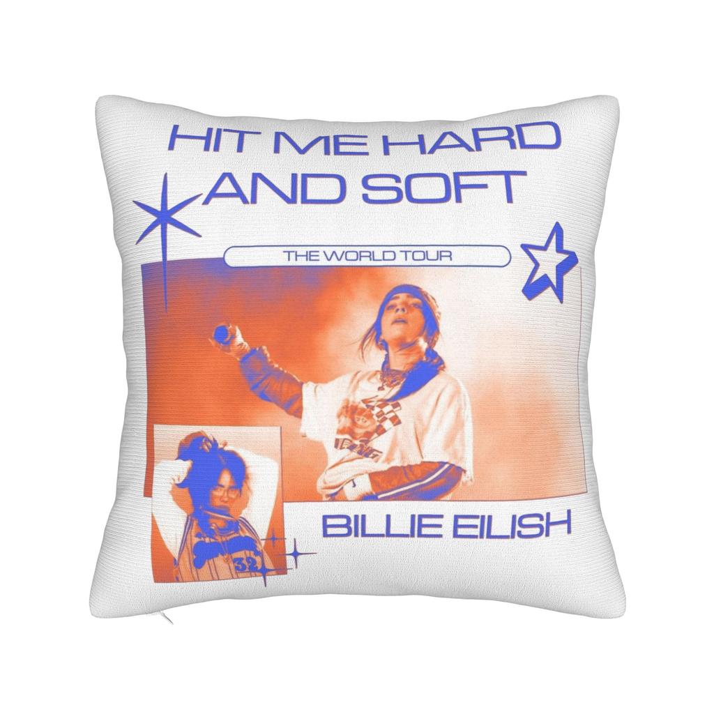 Famous Singer BBillie EEilish  Pillowcase Polyester Cushion Cover Gift Throw Pillow Case Cover Home Drop Shipping 40X40cm