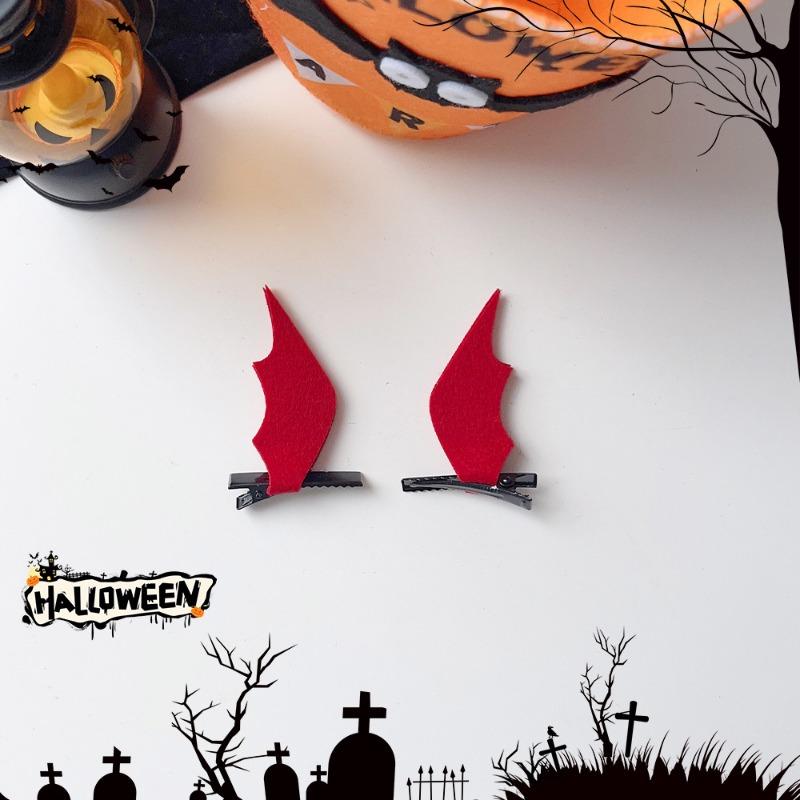 Halloween Funny Pumpkin Ghost Bat Side Clip Top Clip Festive Atmosphere Hair Accessory