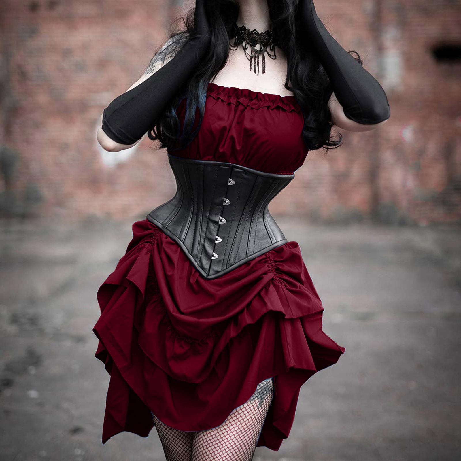 

European And American New Halloween Costumes, Renaissance Dresses, Medieval Retro Gothic Cos Costumes, Stage XXL червоний