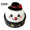 Anxiety Relief Gadget Christmas Plush Dumpling Stress Toy, Santa Claus Snowman Reindeer Themed Fidget Toys Steamed Bun Squeeze Relaxation Sensory Toy