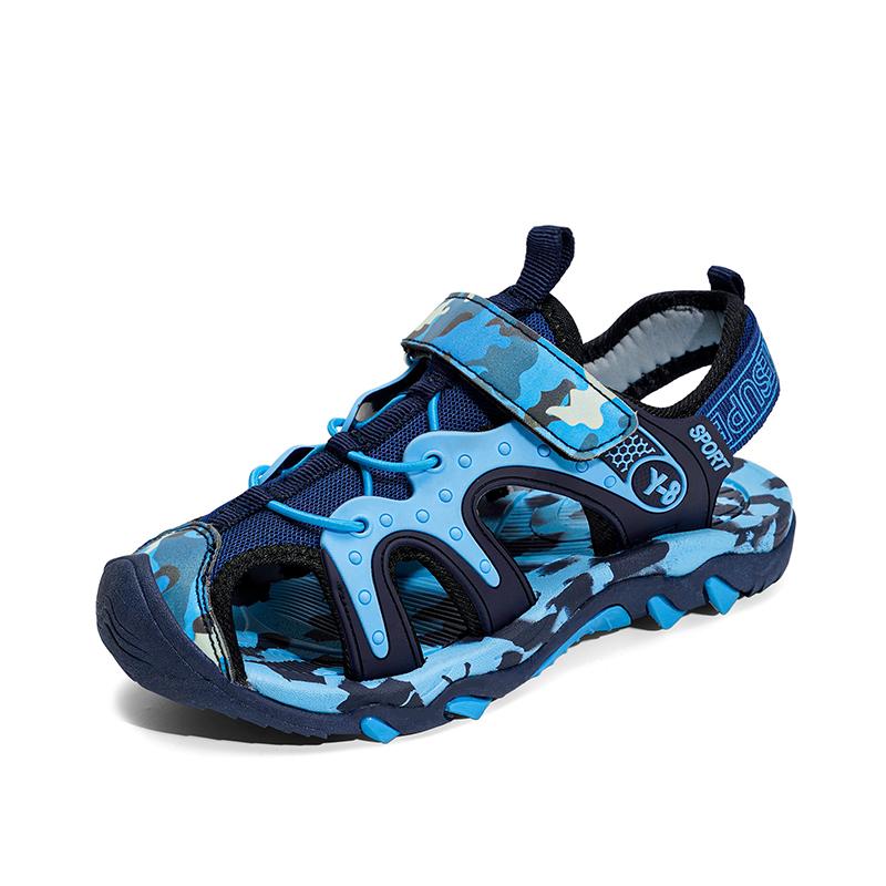 

Outdoor Boys Sports Sandals Kids Summer Shoe Sneaker New Non-slip Soft Breathable Casual Walking Beach Water Sandal for Boy 28 синий