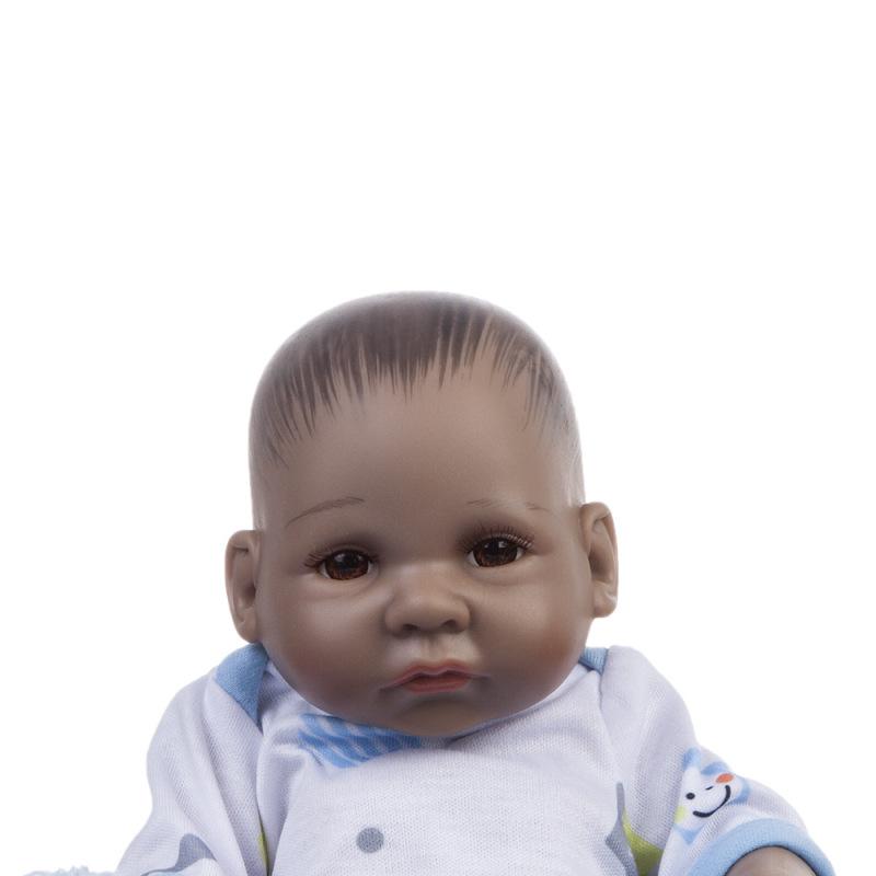 

Моделирование Reborn Baby Lifelike Girl Гибкая клейкая детская игрушка 10 дюймов 28 см синий