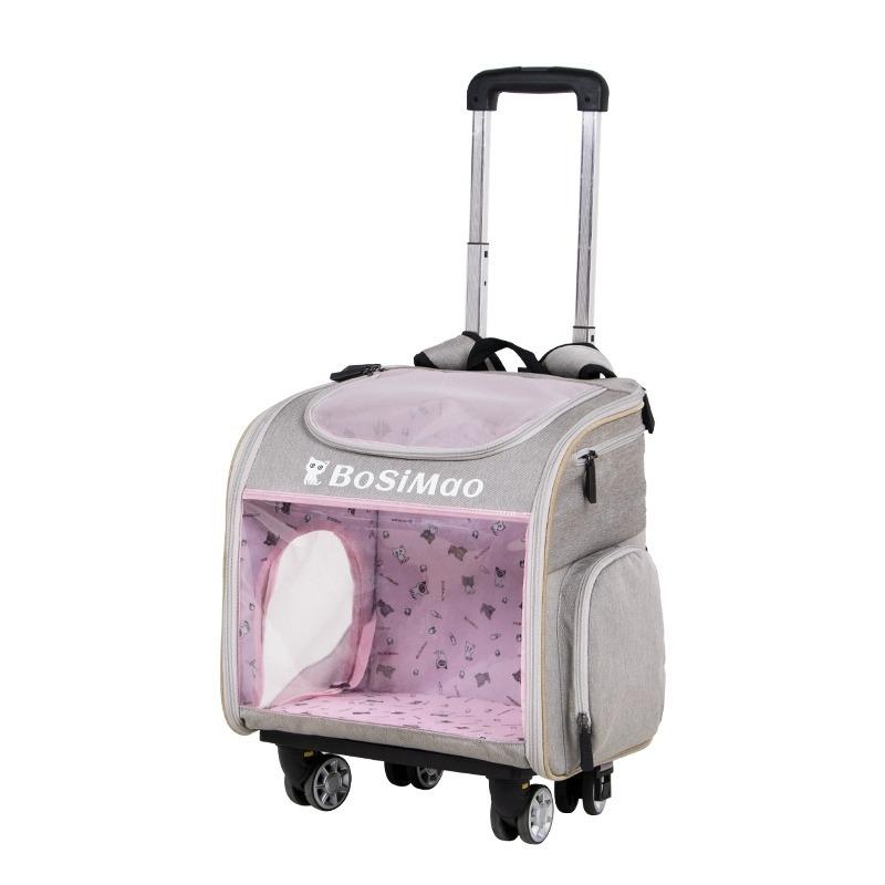 Transparent Bag Detachable Trolley Case Space Module Cat Dog Trolley Backpack Pet Multi Functional Outgoing Trolley Bag