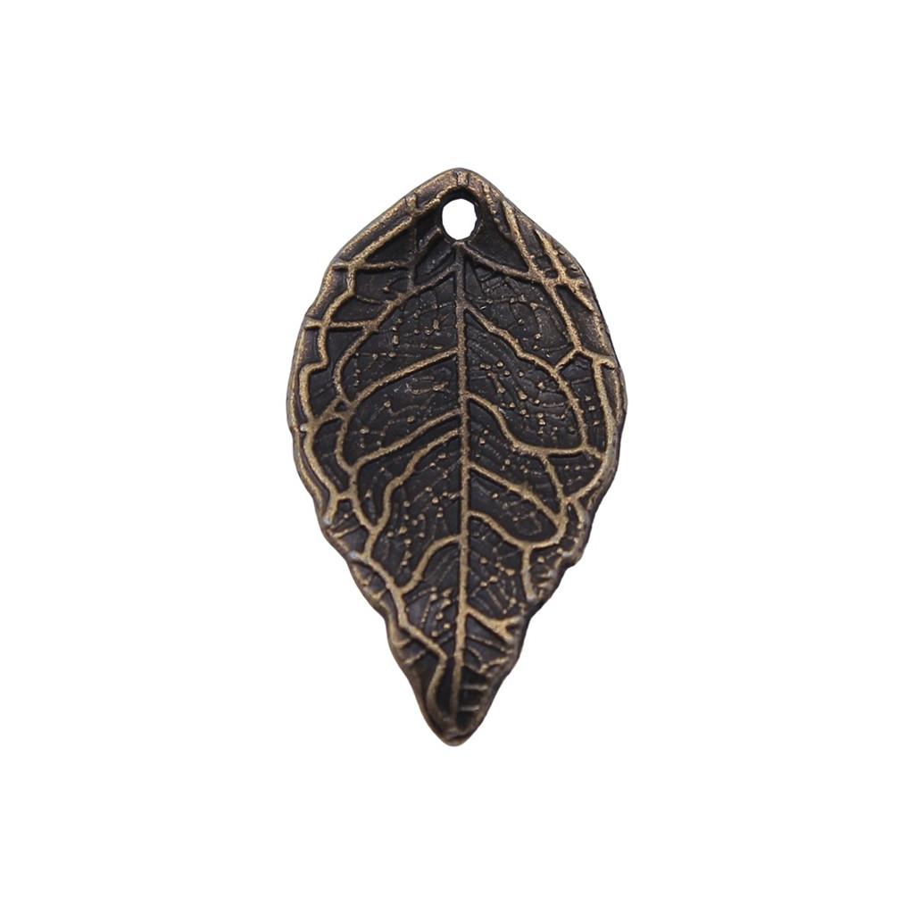 Filigree Leaf Charms Antique Alloy Pendants For Nature Inspired Jewelry