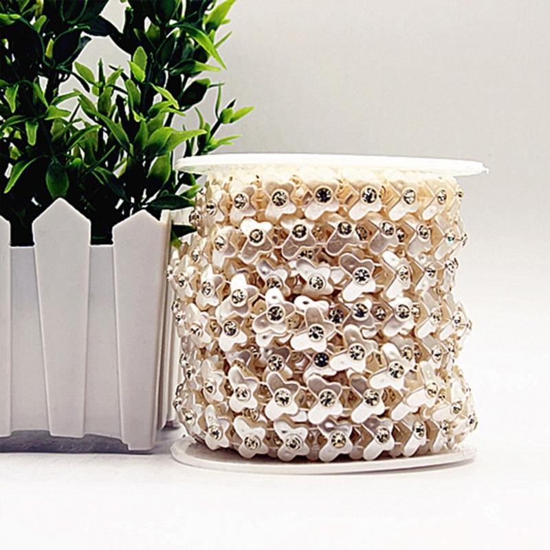Pearls Beads String Chain Garland Artificial Pearls Beads Chain Garland String for Party Wedding Home Decoration