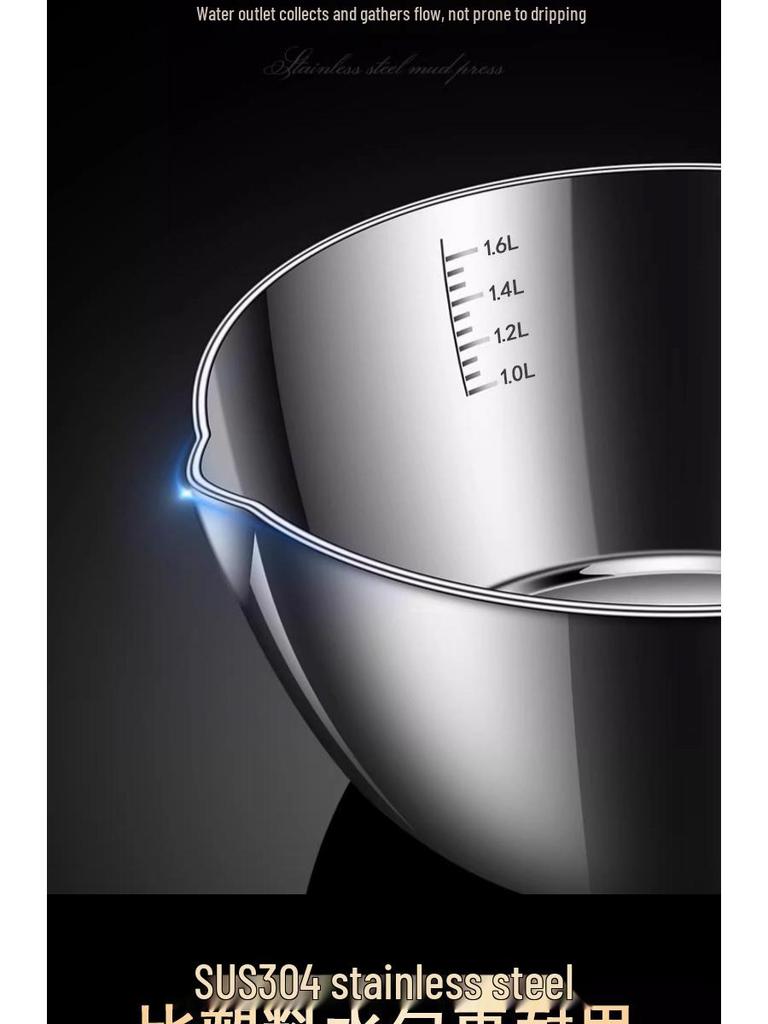 304 Stainless Steel Non-slip Water Ladle – Thickened Large Water Scooping Spoon for Kitchen Use