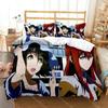 Anime Steins Gate Kurisu Makise Bedding Set Boys Girls Twin Queen Size Duvet Cover Pillowcase Bed Kids Adult Home Textile