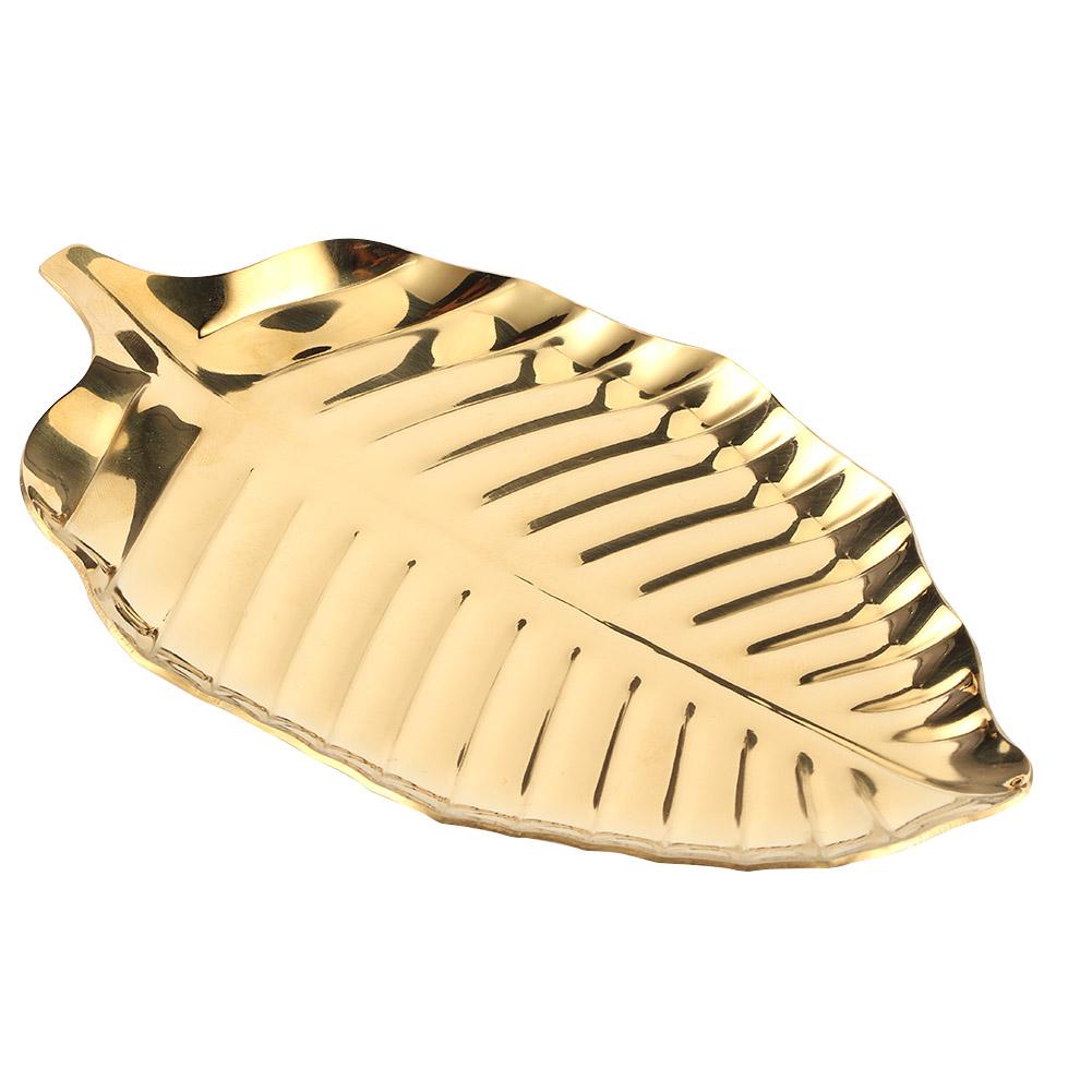 Nordic Style Leaf Shaped Necklace Jewelry Display Tray Storage Organizer Decorative Props