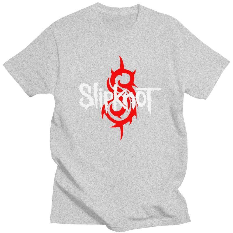 Custom Trendy Slipknots T Shirt Men Short Sleeves Pure Cotton Tshirt Heavy Metal Rock Music Gift Tee Tops Fashion Tshirts
