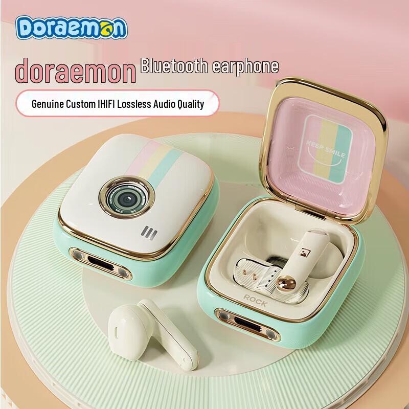 

ROCK Doraemon Mint Green Wireless Earbuds