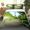 Bedding Collection Duvet Cover 3Piece Collection 3D Paris Tower Quilt Cover Universal Suitable For Children And Adults Modern Printed