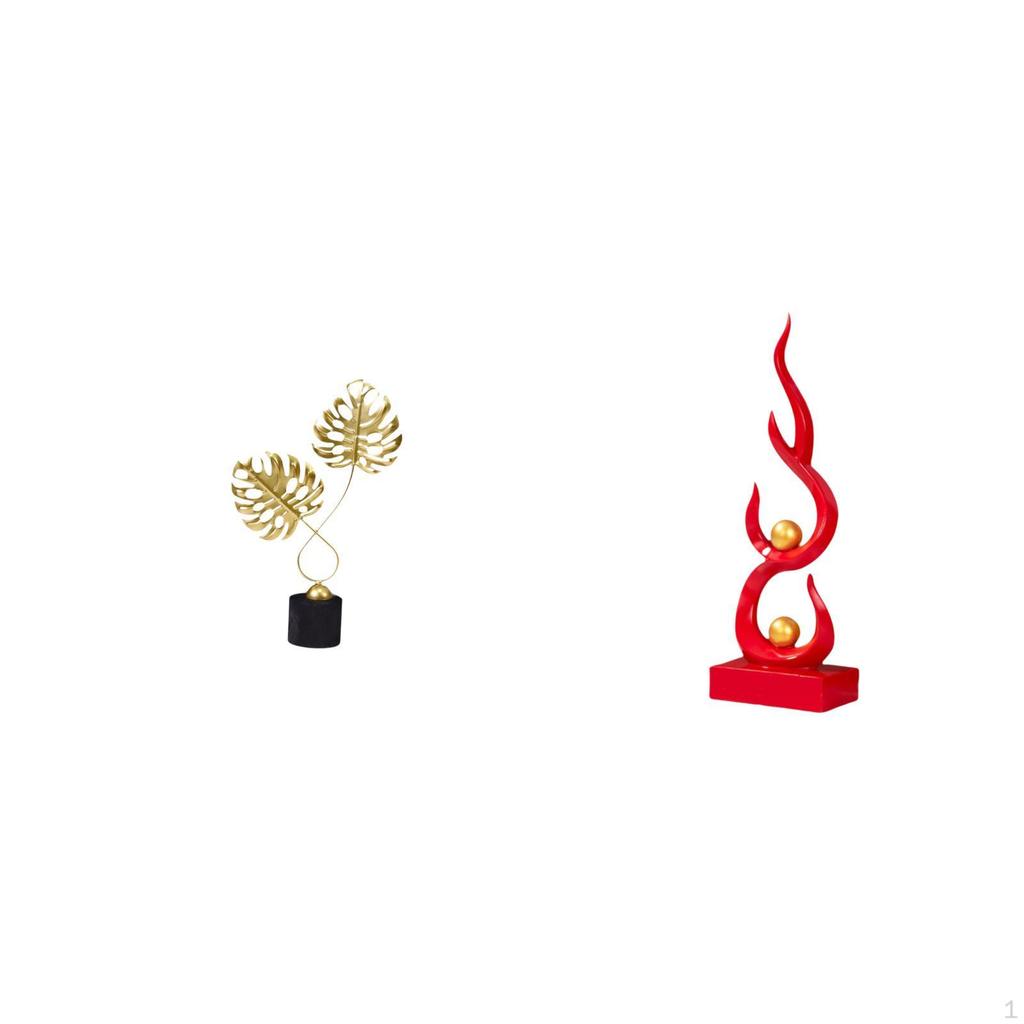 Figurine Sculpture Gift Collectible Ornament for Desk Cabinet Housewarming Fireplace Abstract Fire