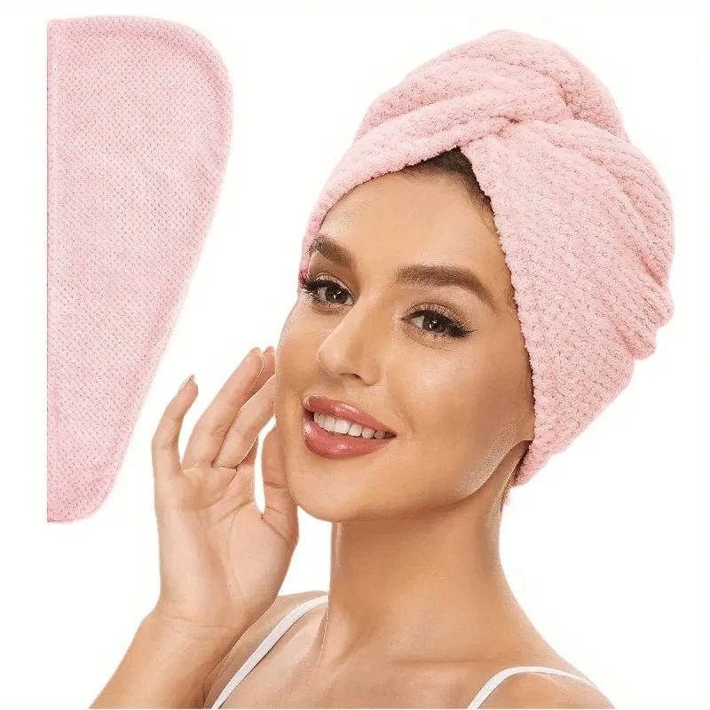 

1PCS Ultra-soft Microfibre Towels Designed Especially for Women and Girls – Quick-drying, Highly Absorbent and Gentle on Curly or Damaged Hair