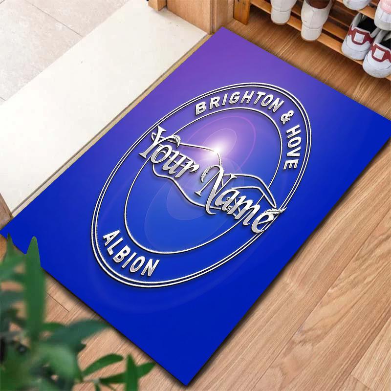Brighton Hove Albion Custom Name Carpet Rug For Living Room Bedroom Home Sofa Decoration Kids Play Nonslip Floor Mat