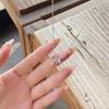 Königsgelenk Name Daji rosa Diamant Liebeskette weiblich einfach süße Schleife für Freundin Schlüsselbeinkette