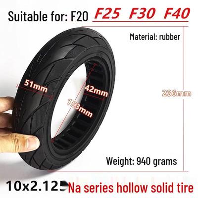 Pneus pleins 10x2.125 pour modèles de trottinette F20F25 F3040