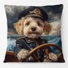 European Vintage Retro Royal Dogs Cats Pets Doodle Print Decorative Sofa Throw Pillow Case Cushion Cover