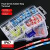 50/70/100 st Elektrisk Koppartejp Lödstrumpa Vattentät Lödningstätning Tennring Värmekrympande Stumtrådskontakt Terminal