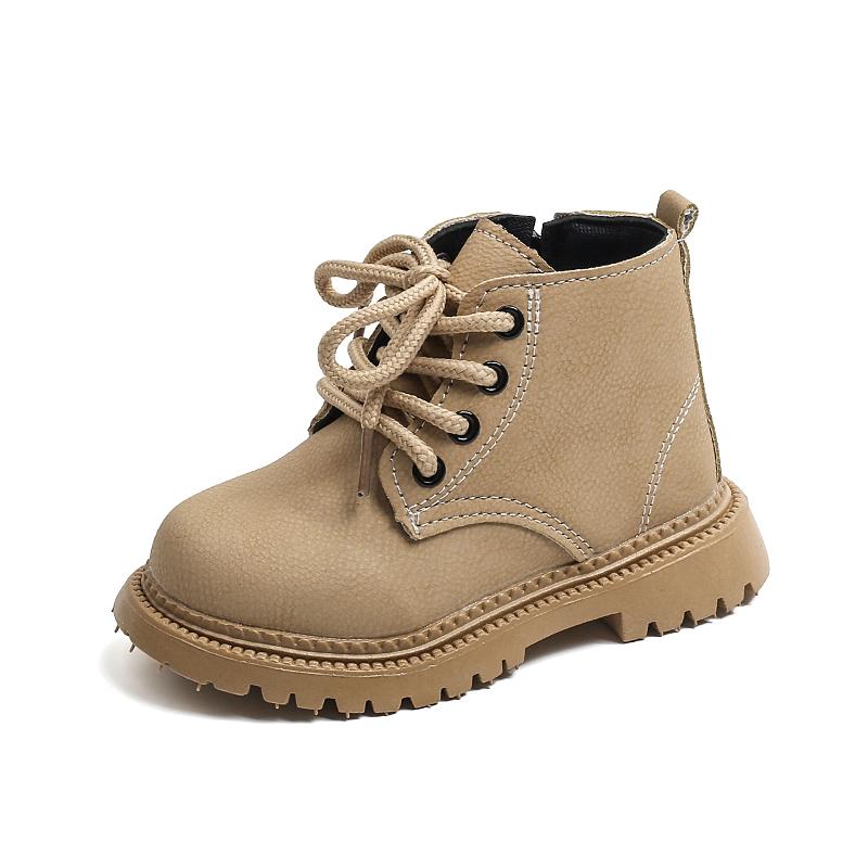 Herbst Winter Kinderstiefel Mode Lässig Jungen Kleinkind Mädchen Stiefel Warm Leder Kinderschuhe Jungen Mädchen Stiefel für Kinder