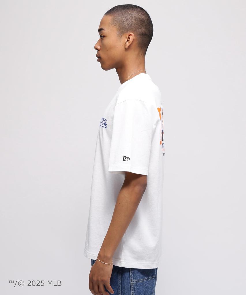 AVIREX New Era New York Size Met's T-Shirt, Men's, 2XL, 030, White, 783-5234011