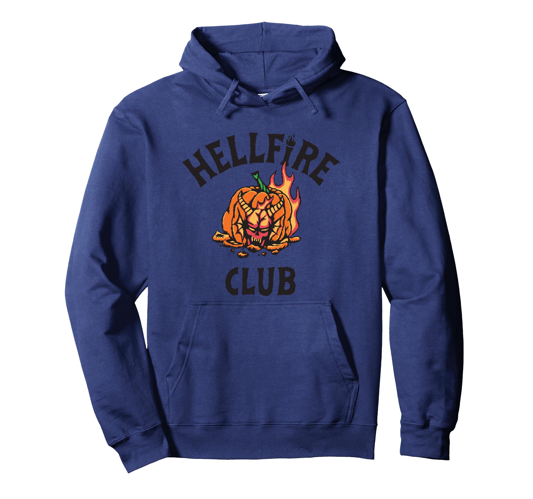 

Stranger Things Halloween Hellfire Club Pumpkin Hoodie синій