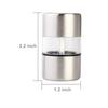 Manual Stainless Steel Salt&Pepper Grinder - Portable Mini Mill for Herbs,Spices, and Rose Salt, Adjustable Coarse/Fine Kitchen