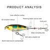 5Pcs Floating Propeller Lure Topwater Fishing Lures Hard Baits Propeller Noise Baits Outdoor Fishing Accessories