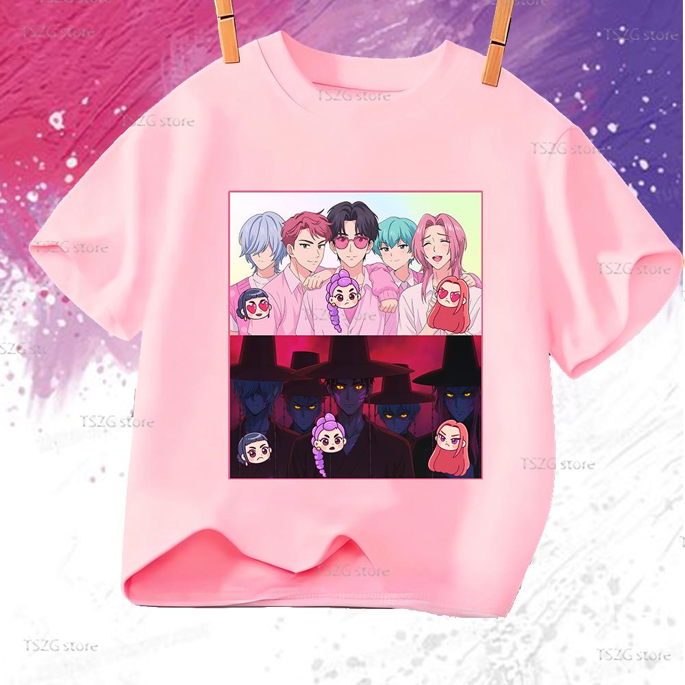 Fashion Printed Loose Short Sleeve Casual Top Crew Neck T-Shirts Boys