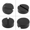 Car Universal Slotted Frame Rail Floor Jack Pads Jacking Rubber Pad Adapter Black