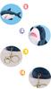 bralafia Shark Keychain Plush Toy, Cute Marine Animal, Valentine's Day, Children's Day, Birthday, Christmas Gift (15cm, Blue)