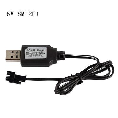 USB 6V 250mA NiMh/NiCd Battery USB Charger Packs SM 2P Electric Toy Charger