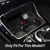 Car Console Water Cup Holder Panel Frame Decoration Sticker For Mercedes Benz GLC C E Class W205 W213 X253 Interior Accessories