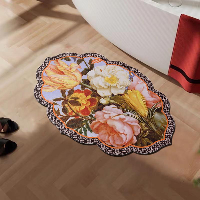 American Diatom Mud Floor Mat Bathroom Strong Absorbent Anti-slip Mat Household Dirt-resistant Special Shape High-quality Toilet Door Foot Mat