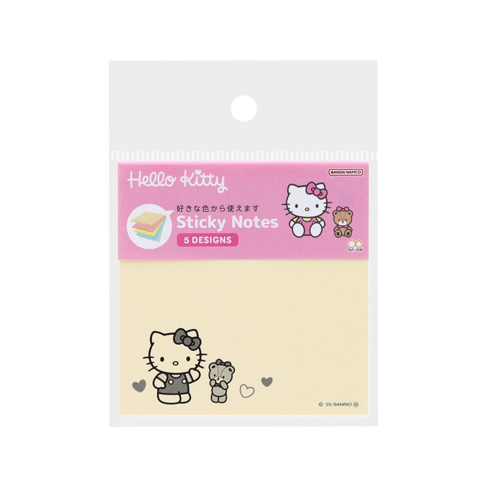 Stationery Sanrio Characters Sticky Choose Your Favorite 5 Hello S2849240 Sun-Star Notes, Design, Colors, Kitty,