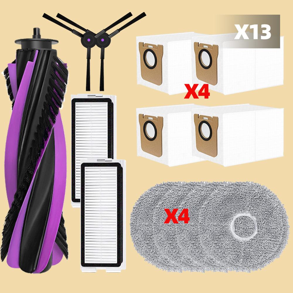 Compatible For JONR P20 PRO Vacuum Spare Parts Main Roller Side Brushes Mop Cloths Pads Filter Dust Bag Replacement Accessories
