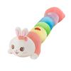 Cute Rainbow Long Plush Bunny Pillow For Girls Sleep Comfort