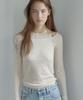 GNOHNOEY Layered Ribbed T-Shirt (Cream)