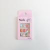 Snowflake Snowman Children Christmas False Nails Bunny Flower Bowknot Kids Cartoon Fake Nails Full Cover Nail Tips Nail Supplies