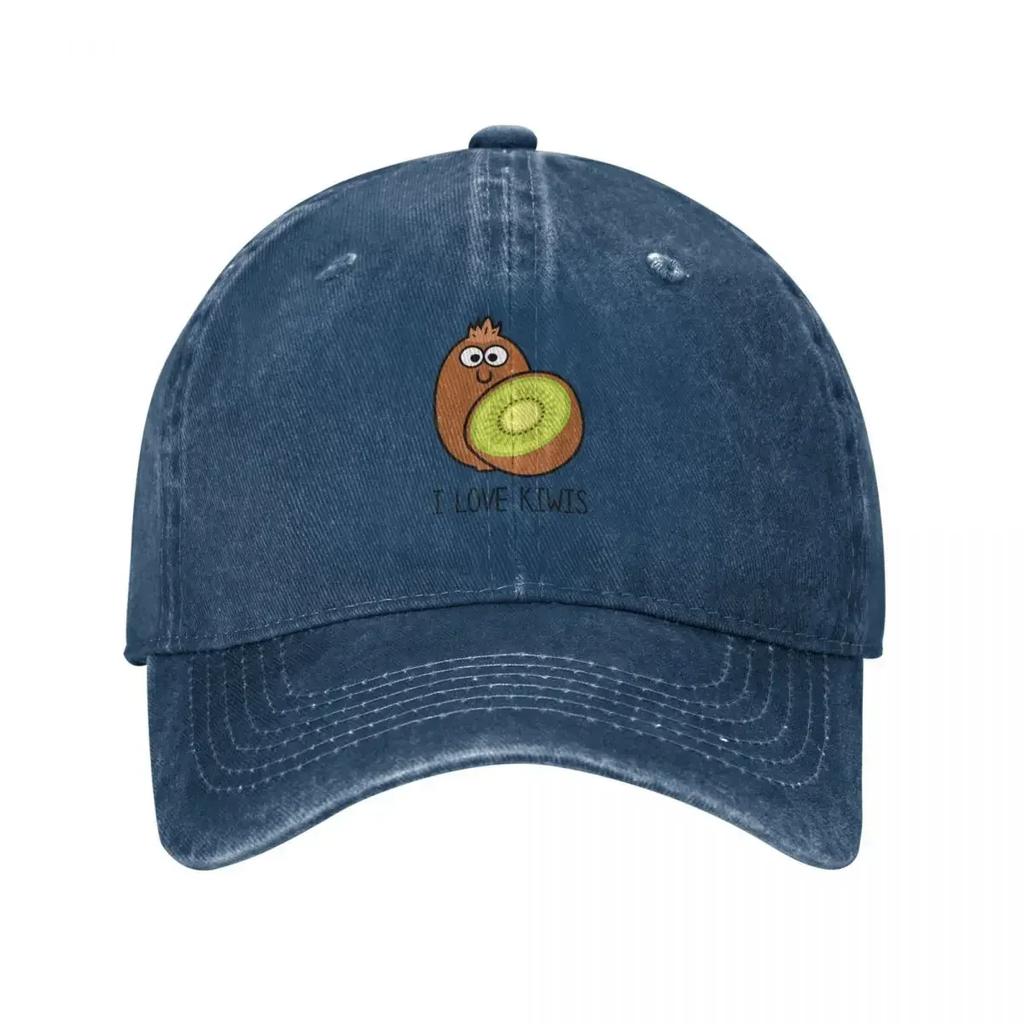 Cartoon I Love Kiwis Baseball Cap Golf Cap Golf Party Hat Women Beach Fashion Mens