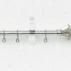 4Pcs Curtain Rod Brackets Double-Slot Classic Style Easy Install Stable Wall Mounted Curtain Support for Rods 26-28Mm Home