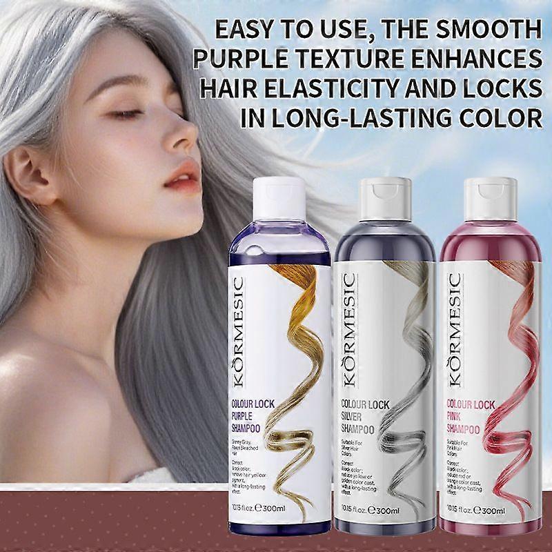 Purple Hair Shampoo, Toning Purple Shampoo for Purple Hair for Blonde Platinum and Gray Hair Hair Color Treated, Yellow Tones, Reduce Brassiness 300ml