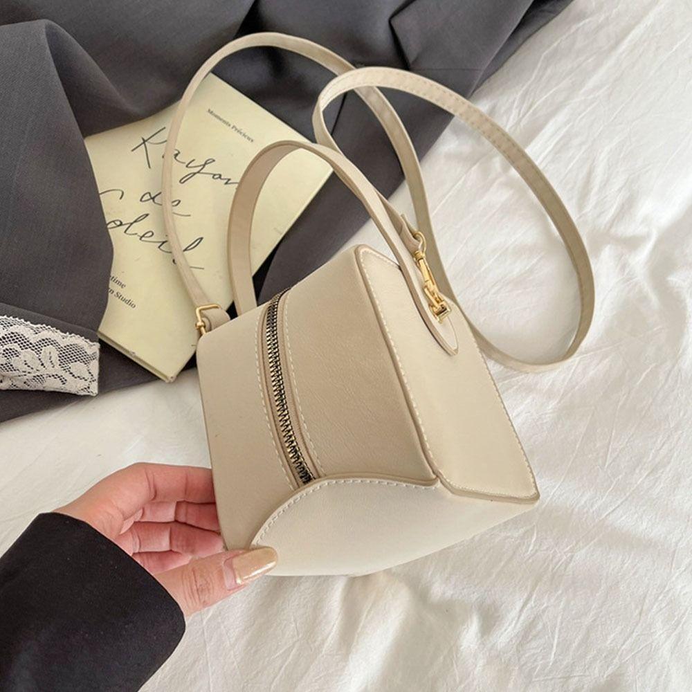 Luxury PU Leather Shoulder Bag Mini Zipper Crossbody Bag Commuting Bags Daily Use