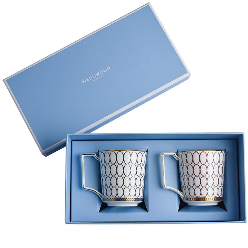 Wedgwood Golden Powder Era Pair Cup Gift Box