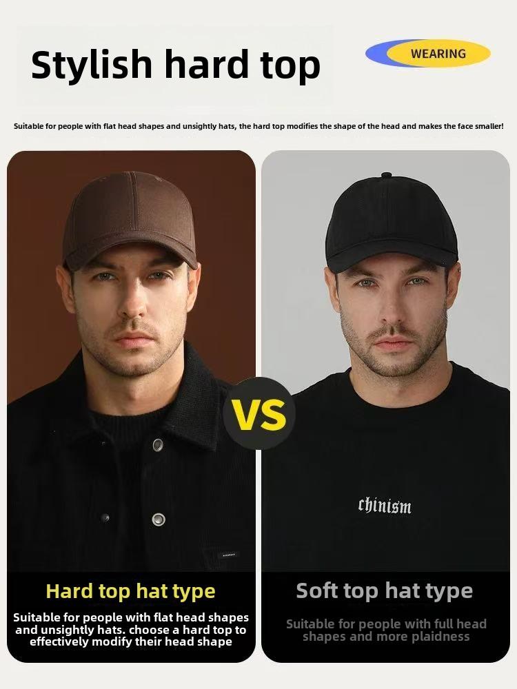 Casquettes de Baseball Grande Taille à Grande Tête pour Hommes Femmes Chapeau de Soleil Décontracté d'Extérieur Gorras Homme Couleur Unie Casquette Papa 60 63cm Grande Taille